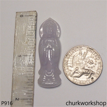 Pale lavender lady Buddha