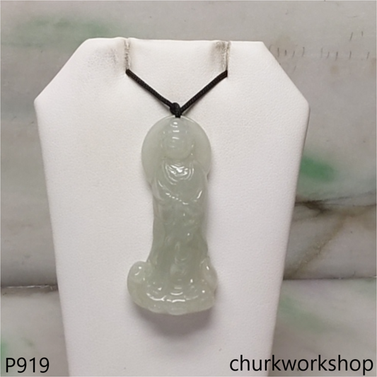 Pale green lady Buddha
