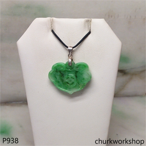 Green jade carving pendant