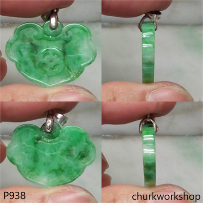 Green jade carving pendant