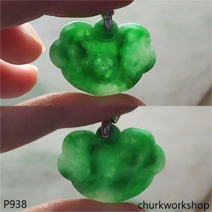 Green jade carving pendant