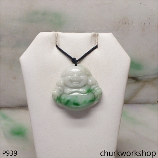 Jade happy Buddha pendant