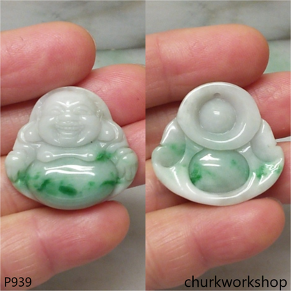 Jade happy Buddha pendant