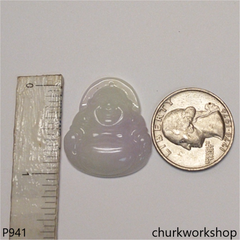 Pink lavender jade happy Buddha
