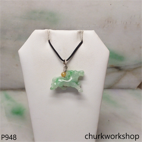 Small jade horse pendant
