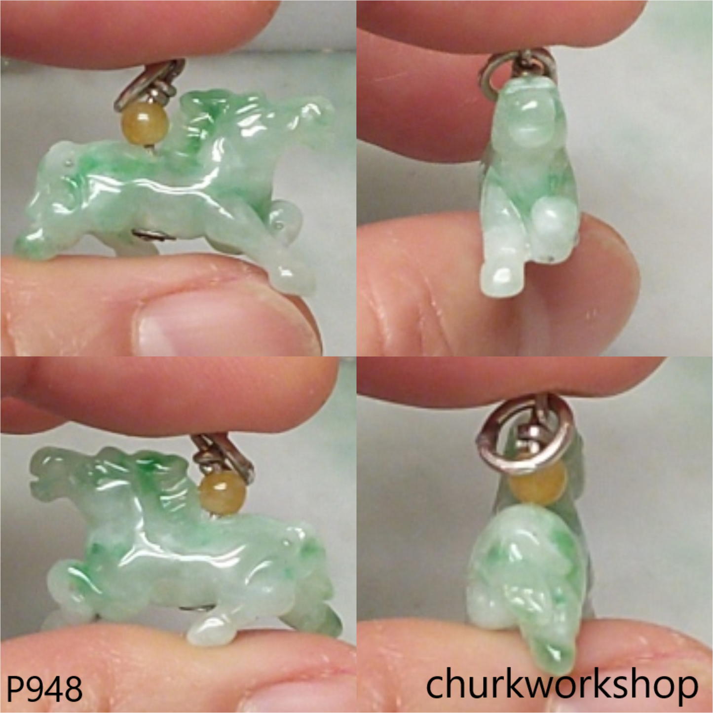 Small jade horse pendant