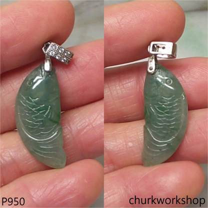 Jade fish pendant