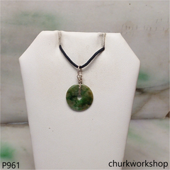Mini multicolor color jade donut pendant