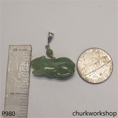 Jade mouse pendant