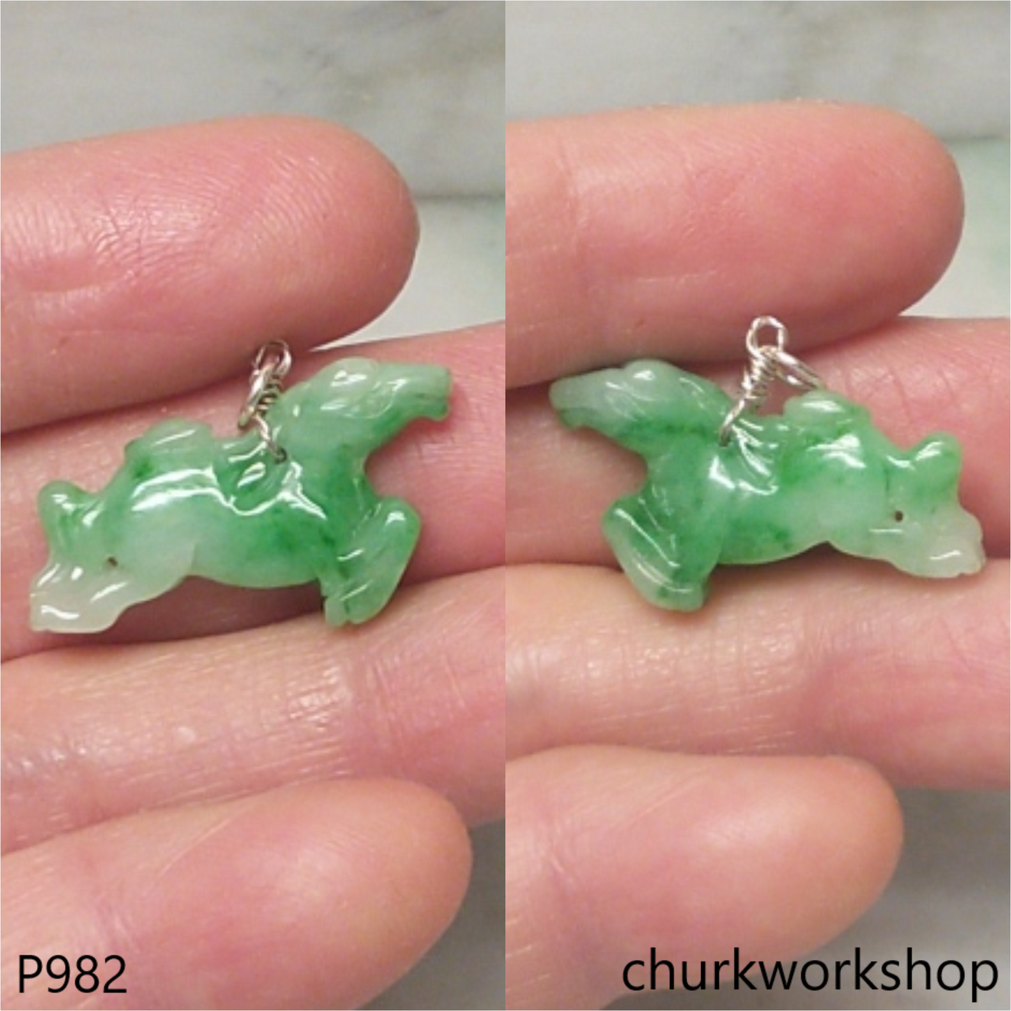 Small jade horse pendant