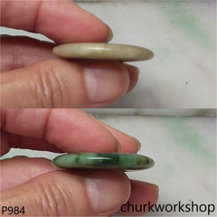 Multi color jade donut pendant