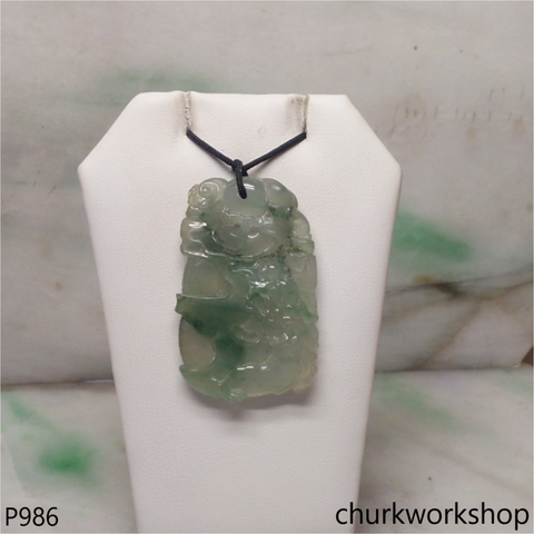 Bluish green dragon pendant