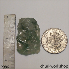 Bluish green dragon pendant