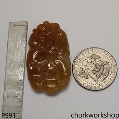 Red jade Dragon pendant