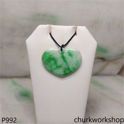 Green jade heart