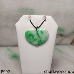 Green jade heart