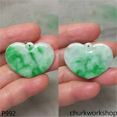 Green jade heart