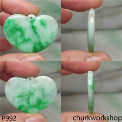 Green jade heart