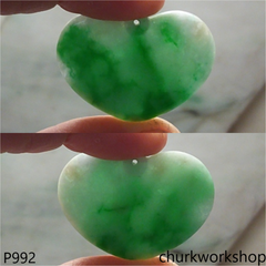 Green jade heart