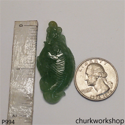 Jade fish pendant