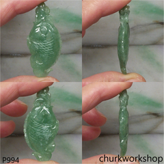 Jade fish pendant