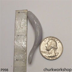 Pale lavender jade fish pendant