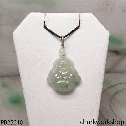 Light green jade happy Buddha