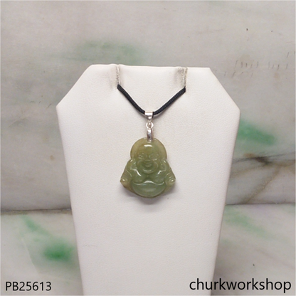 Jade happy Buddha pendant