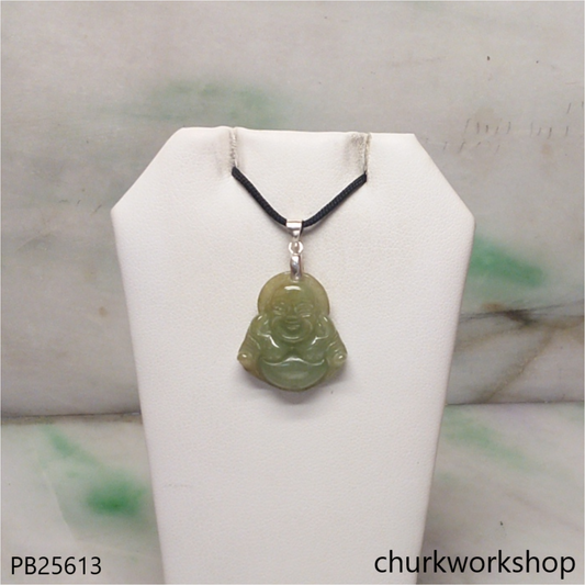 Jade happy Buddha pendant