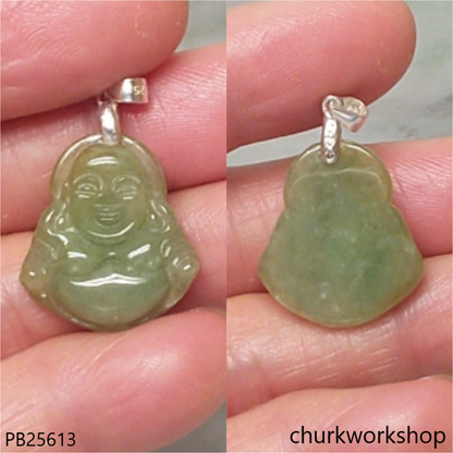 Jade happy Buddha pendant