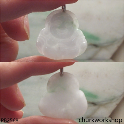 Pale lavender jade happy Buddha
