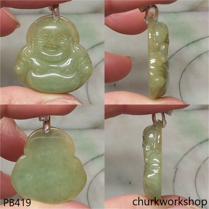 Jade happy Buddha pendant