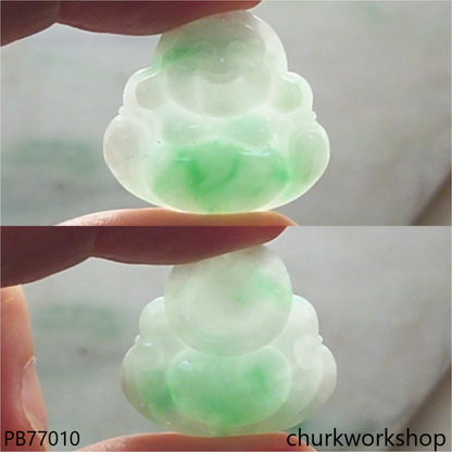 Jade happy Buddha pendant