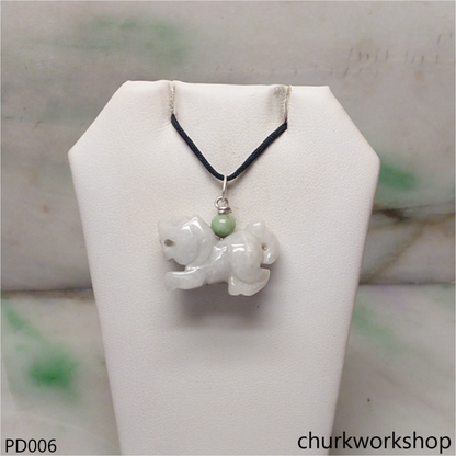 White jade tiger pendant