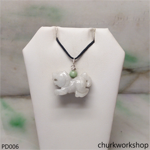 White jade tiger pendant