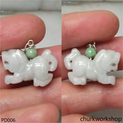 White jade tiger pendant