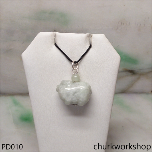 Light green jade pig pendant