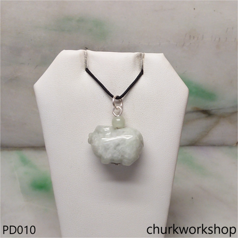 Light green jade pig pendant