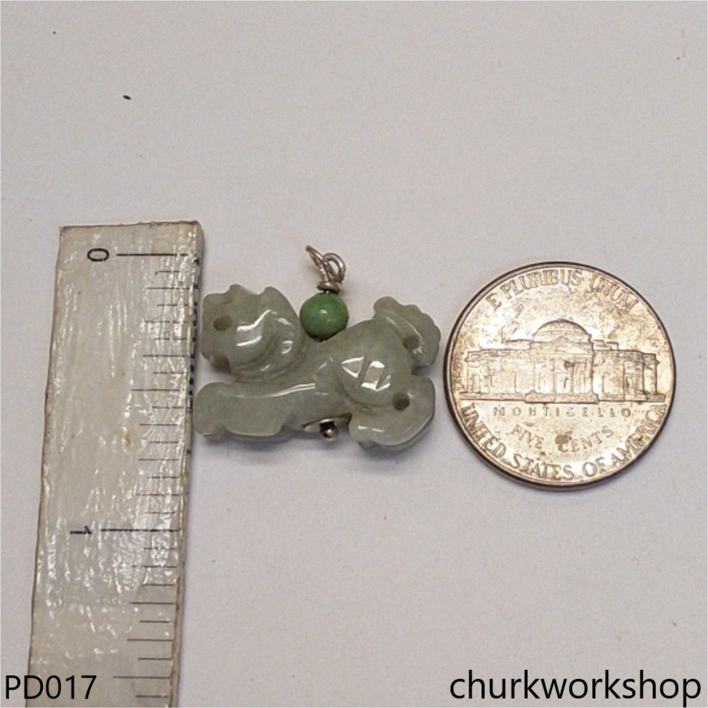 Small jade tiger pendant
