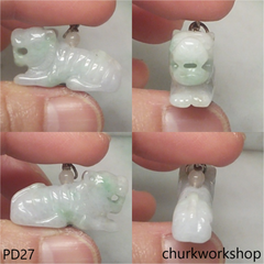 White jade tiger pendant