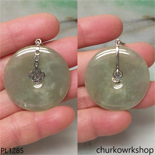 Donut jade pendant