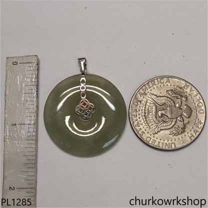 Donut jade pendant