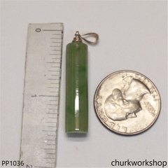 Light green jade cylinder