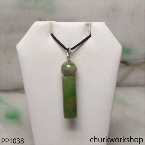 Light green jade cylinder