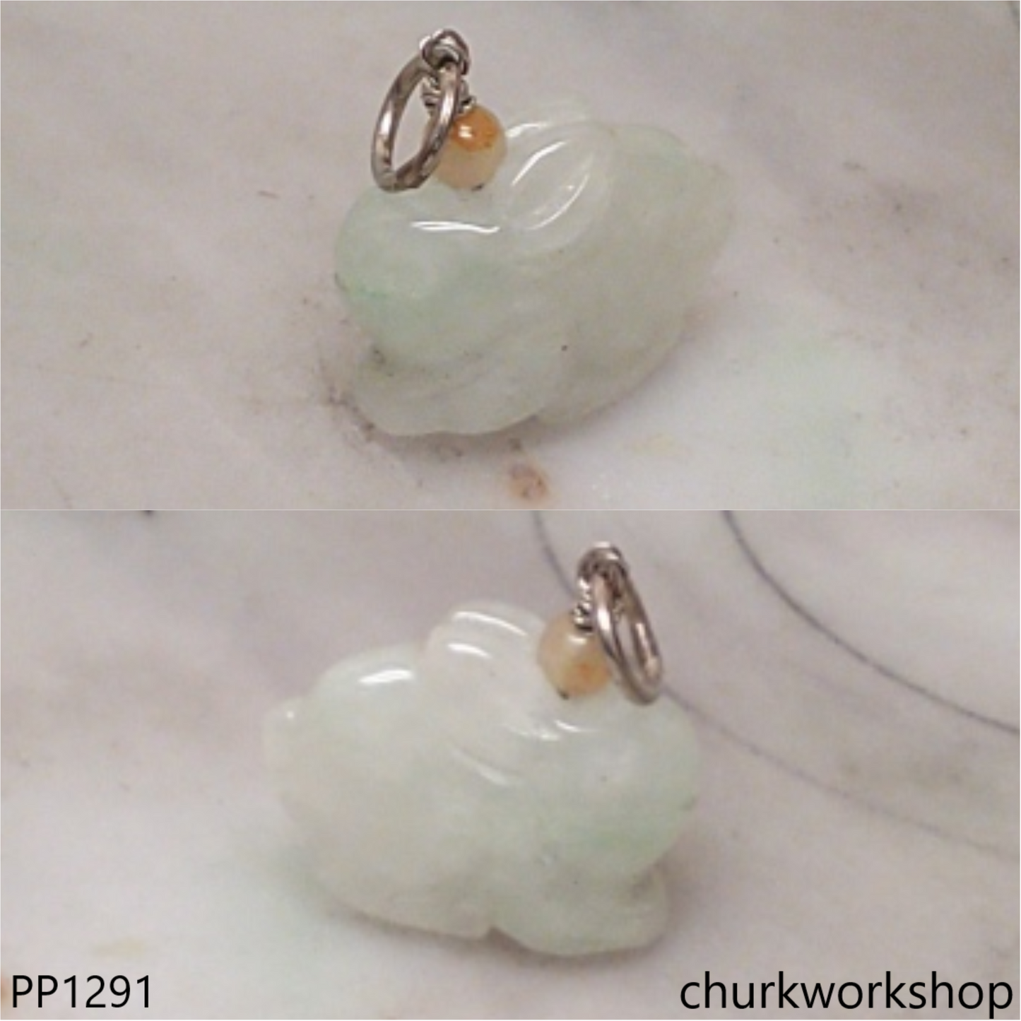 Small jade rabbit pendant