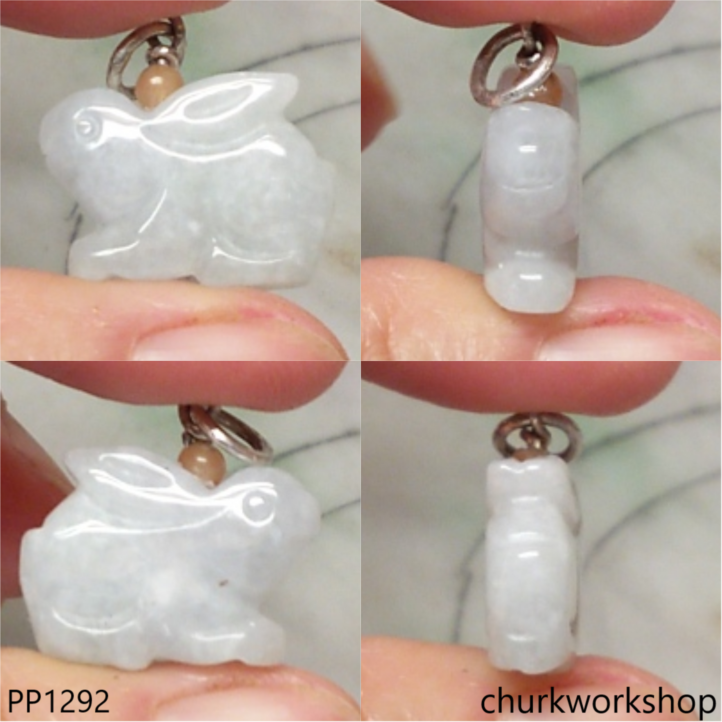 Small jade rabbit pendant