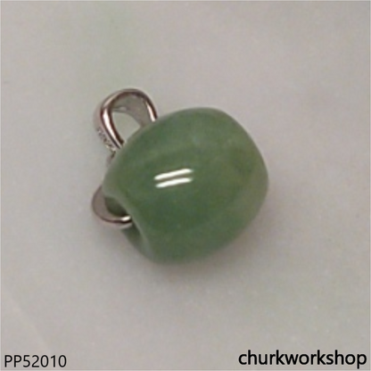 Green splotches jade tubes