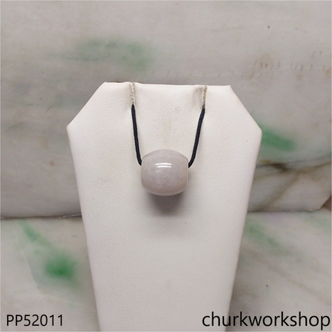 Light lavender jade tubes necklace
