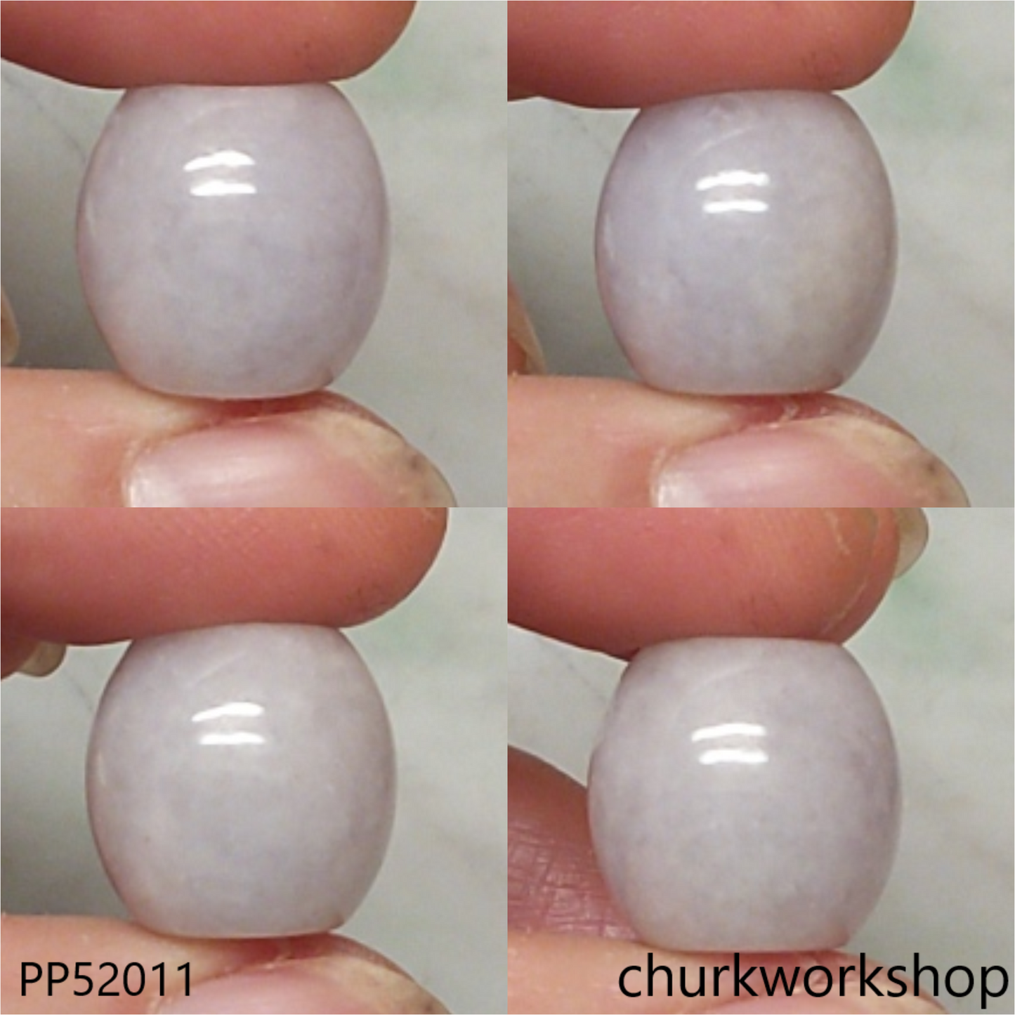 Light lavender jade tubes necklace