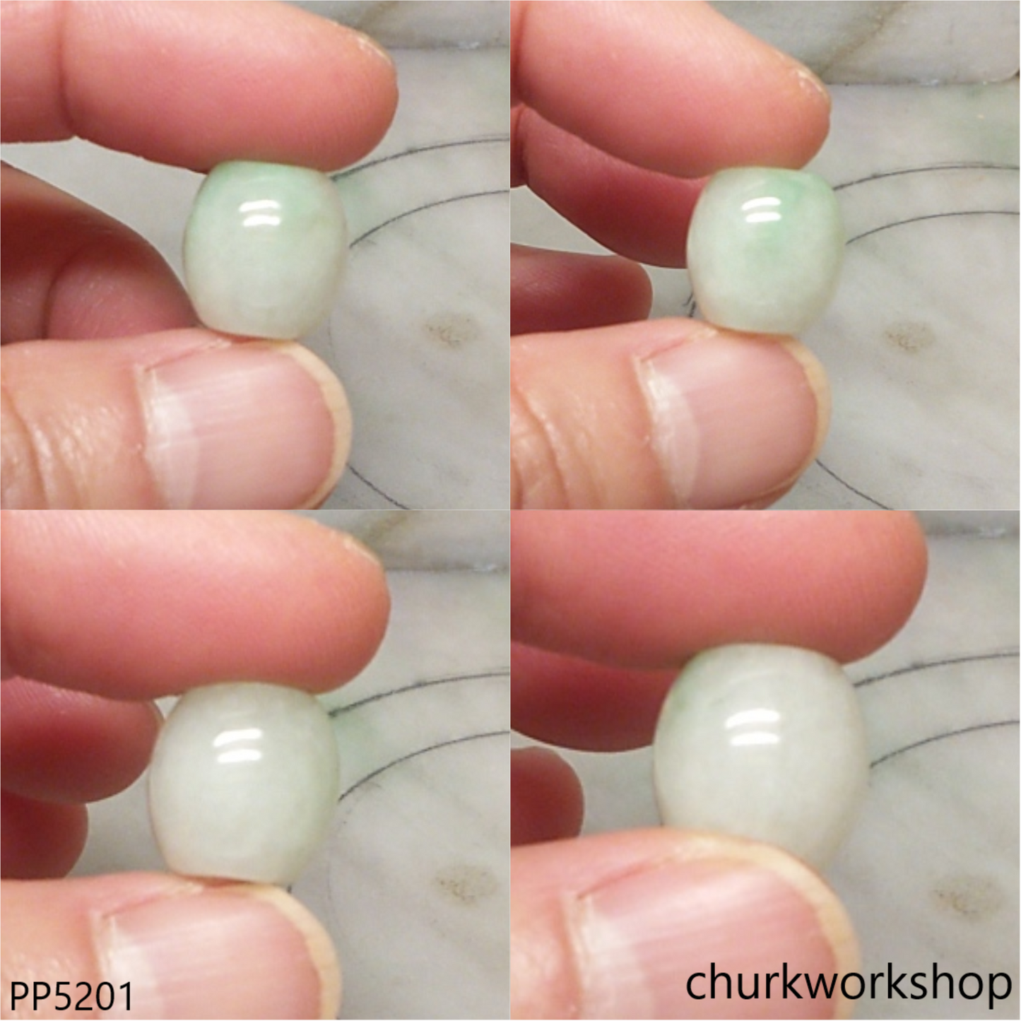 Small jade tubes necklace
